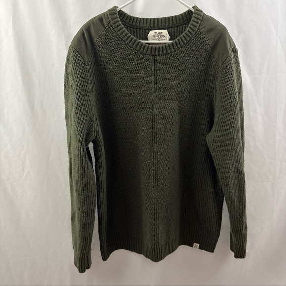 Blake Shelton Lands’ End Other - Blake Shelton X Lands' End Men's XL Ribbed Crewneck Sweater Green